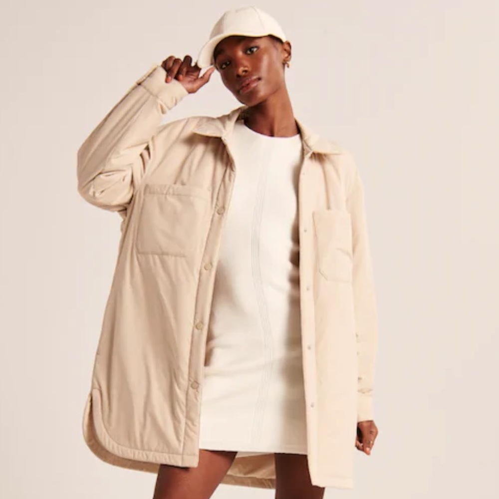 A&F Nylon Shirt Jacket